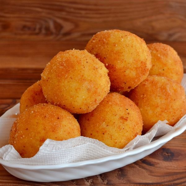 A plate of fried food